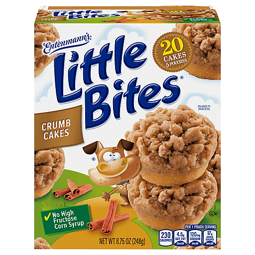 Little Bites Crumb Cake Muffins, 5 packs, Cinnamon & Brown Sugar Mini Muffins, 8.75 oz Multipack