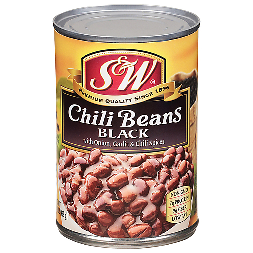 S & W Black Chili Beans