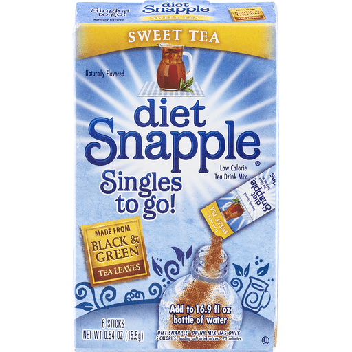 Snapple Peach Tea Drink Mix, 6-Pack