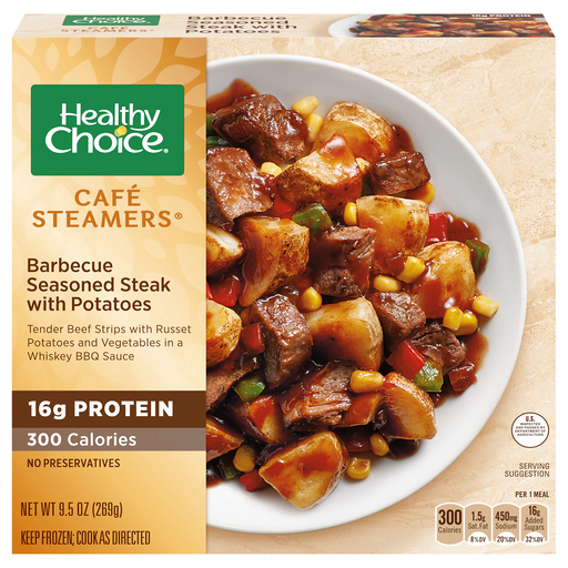 Healthy Choice Barbecue Seasoned Steak With Potatoes 9.5 g