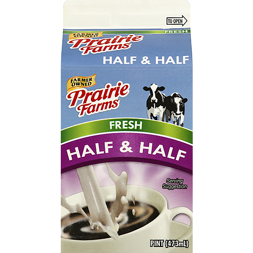 1 Quart Half & Half - Friendly Farms