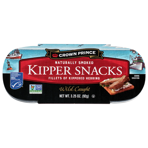Crown Prince Wild Caught Smoked Kipper Snacks 3.25 oz