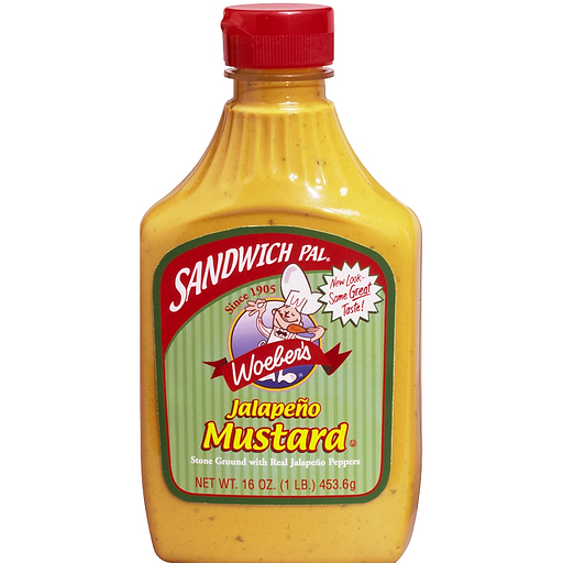 Woeber's Mustard, Jalapeno 16 oz
