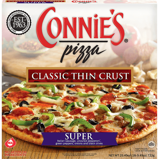 Connie's Classic Thin-Crust Super Pizza Review - This College Life