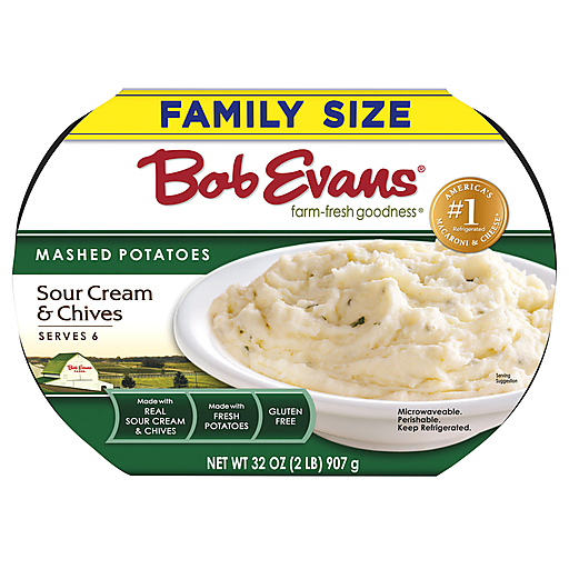 Bob Evans Sour Cream & Chives Mashed Potatoes Family Size 32 oz