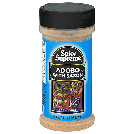 Spice Supreme Adobo With Sazon (Pimento) - No Artificial Flavors, Certified  Kosher Plastic Shaker, 7-Oz. (Pack Of 1) 