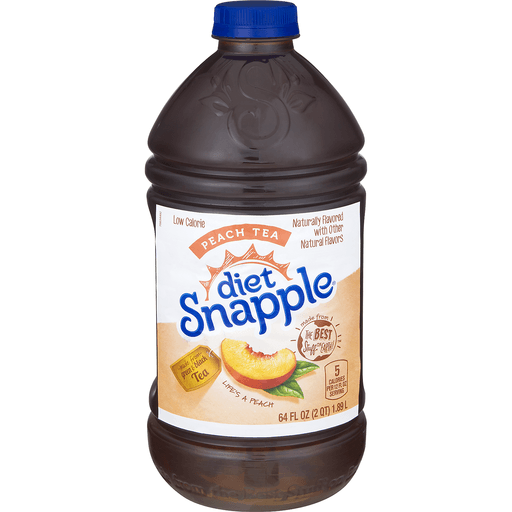 Zero Sugar Snapple Peach Tea, 64fl oz, 8ct