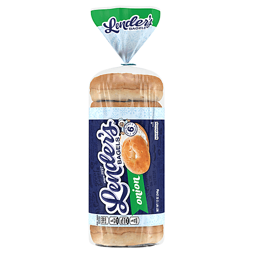 Lenders Bagels, Onion, Pre-Sliced