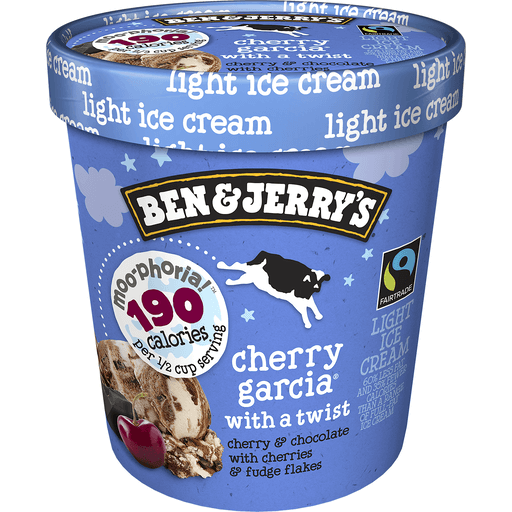 Ben & Jerry's Light Ice Cream Moo-Phoria Cherry Garcia® with a Twist ...