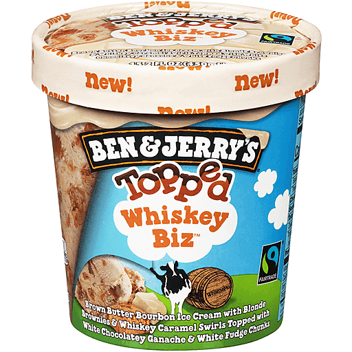 Ben Jerry s Topped Whiskey Biz Ice Cream 15.2 fl. oz. Tub