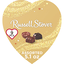 Russell Stover Gold Foil Heart Assorted Milk & Dark Chocolate Candy Gift Box 5.1 Oz