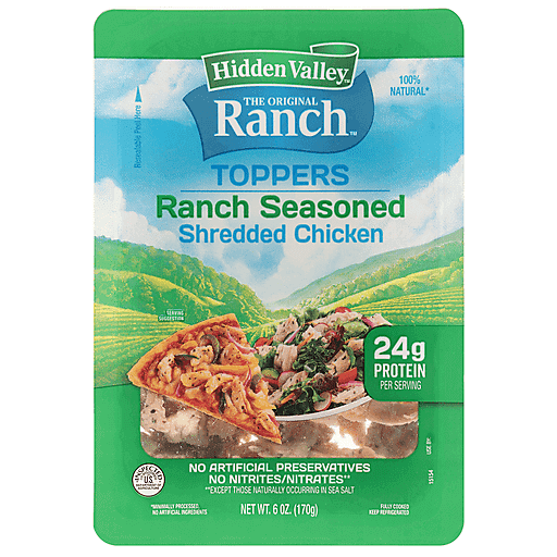 Hidden Valley Ranch Shredded Chicken Toppers Ranch Flavor
