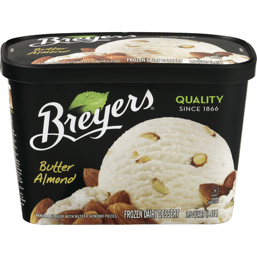 Breyers Frozen Dairy Dessert Butter Almond Ice Cream Treats