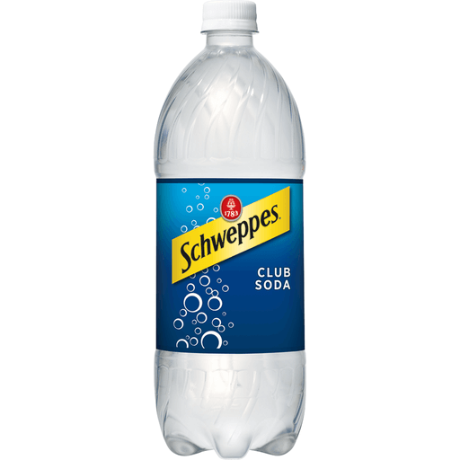 Schweppes Soda Water Bottle Classic Mixers Glass Multipack 300mL x 4 Pack