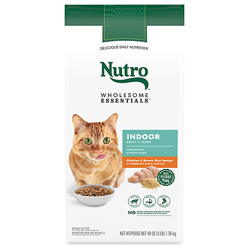 Nutro Cat Food Chicken Brown Rice Recipe Indoor Adult 48 Oz