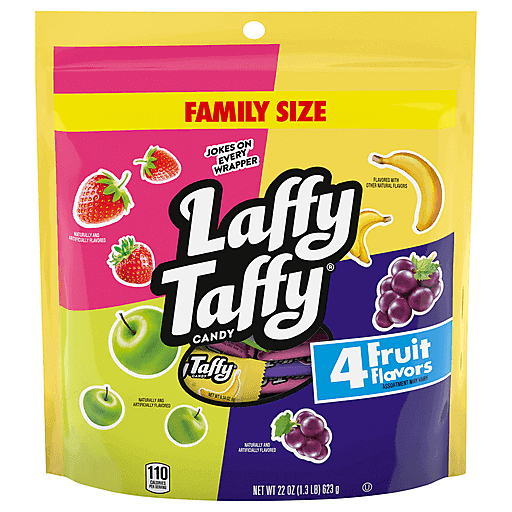 Laffy Taffy 4 Fruit Flavors Candy Family Size 22 oz