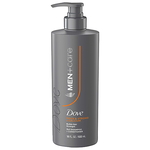 Dove Men+Care Thick & Strong + Calcium 2 In 1 Shampoo + Conditioner 18 fl oz