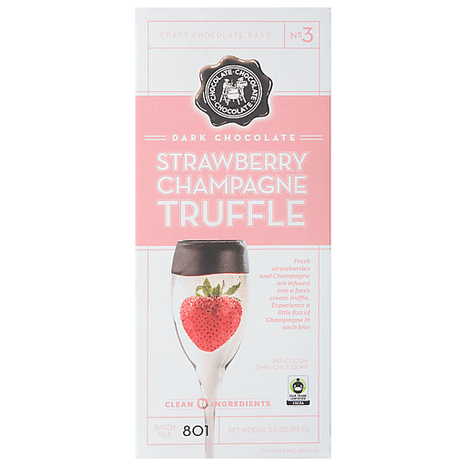 Choc Choc Choc Dark Choc Strawberry & Champagne Bar