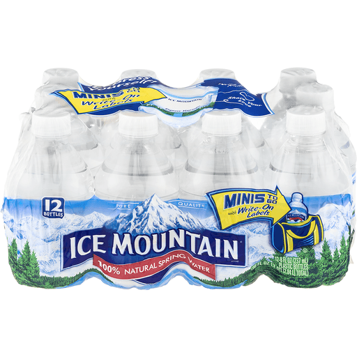 Ice Mountain® Spring Water, 8 oz 12-Pack