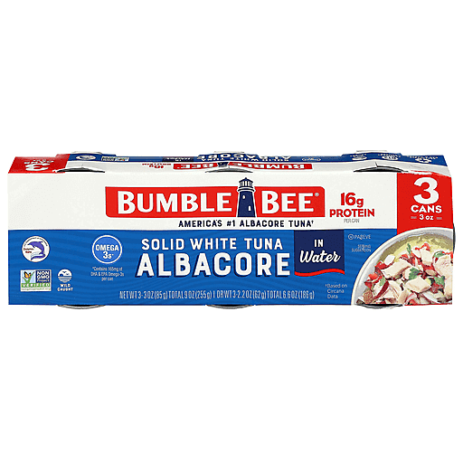 Bumble Bee Solid White Albacore in Water, 3 Pack