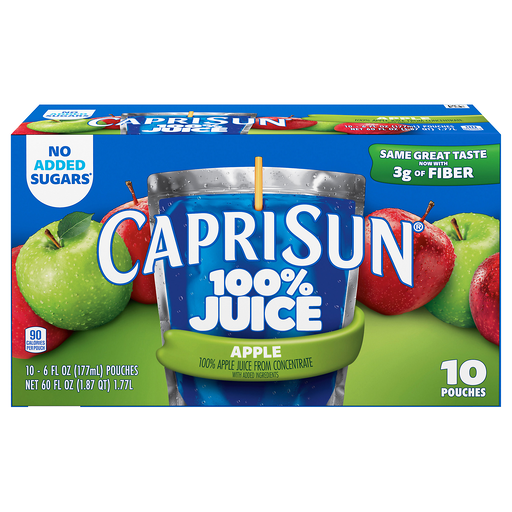 Capri Sun No Added Sugars Apple Juice 10 l