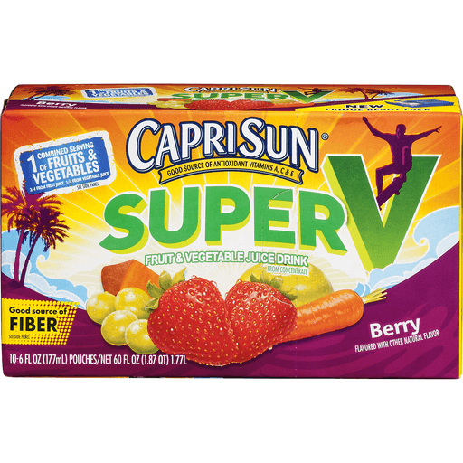 CAPRI SUN Super V Berry Fruit & Vegetable Juice Drink, Fruit & Berry