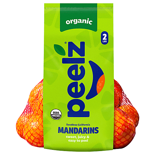 Peelz Organic Seedless California Mandarins 2 Lb | Organic Fruits