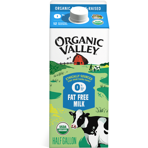 Organic Valley Nonfat Milk - U.P.