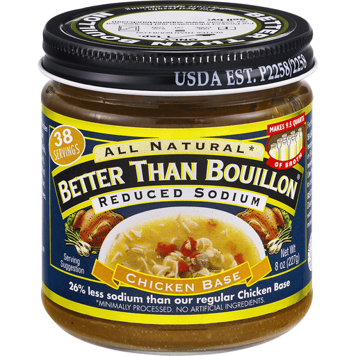 Better Than Bouillon Roasted Chicken Base Reduced Sodium 8 Oz Bouillon Stocks And Broths 8467