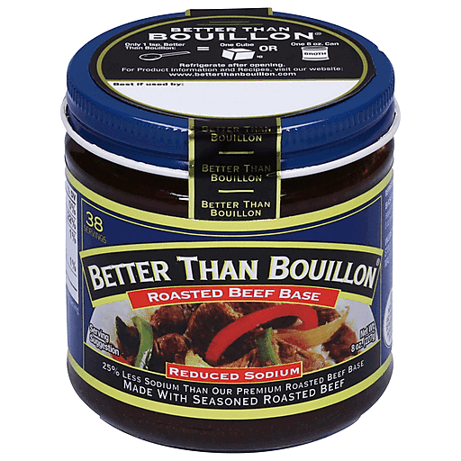 Better Than Bouillon Roasted Beef Base, Reduced Sodium 8 oz | Bouillon,  Stocks & Broths | Breaux Mart