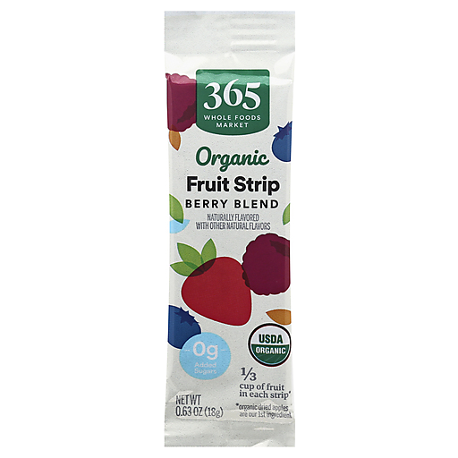365 Whole Foods Market Organic Berry Blend Fruit Strip 0.63 oz