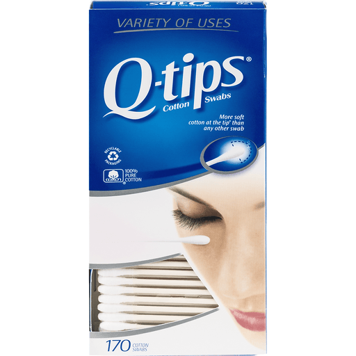  Q-TIps Cotton Swabs 170 Count (Pack of 3) : Beauty & Personal  Care