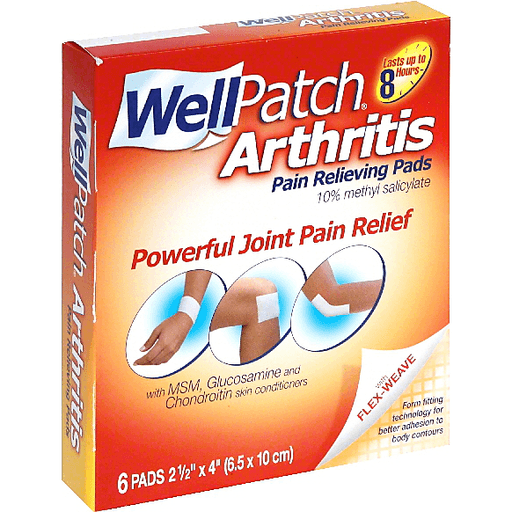 Well Patch Pain Relieving Pads, Arthritis, Shop