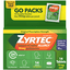 Zyrtec Original Prescription Strength Tablets 10 Mg Allergy Go Packs 14 Ea