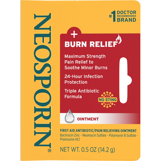 Neosporin Dual Action Burn Relief & First-Aid Antibiotic Ointment for ...