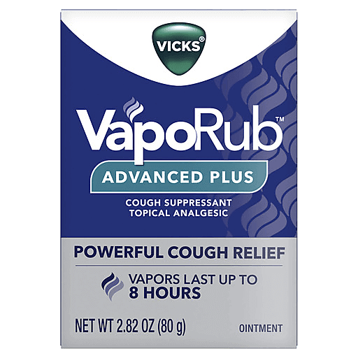 Vicks Vicks Vapo Rub Advanced Plus Cough Suppressant Chest Rub Ointment ...