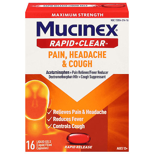 Mucinex Maximum Strength Pain, Headache & Cough 16 ea