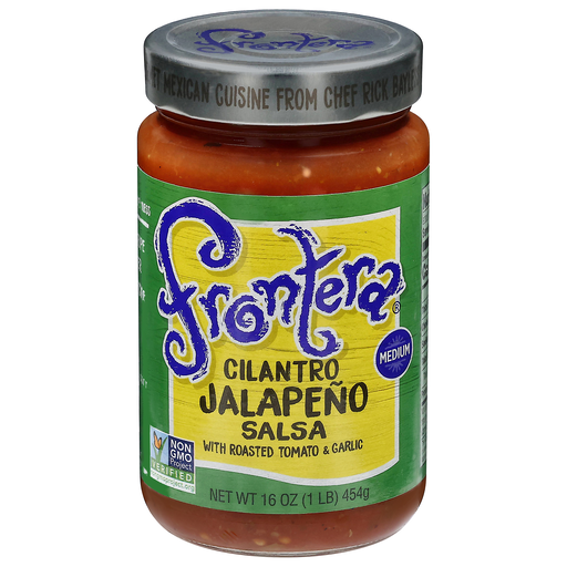 Frontera Medium Cilantro Jalapeno Salsa With Roasted Tomato & Garlic 16 oz