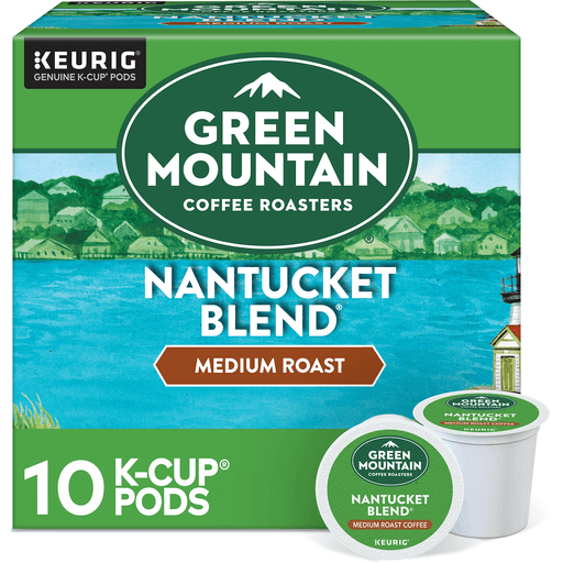 Green Mountain Coffee Roasters K Cup Pods Medium Roast Nantucket Blend Coffee 10 ea