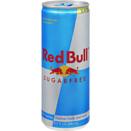 Red Bull Sugar Free Energy Drink, 8.4 Fl Oz Can, Soft Drinks