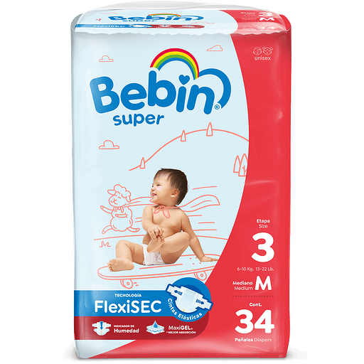 Bebin Diapers Sz 3 34 ct | Shop | Hays