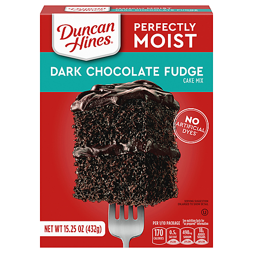 Duncan Hines Cake Mix, Dark Chocolate Fudge