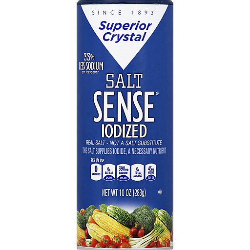 Superior Salt Sense Iodized, Salt, Spices & Seasonings