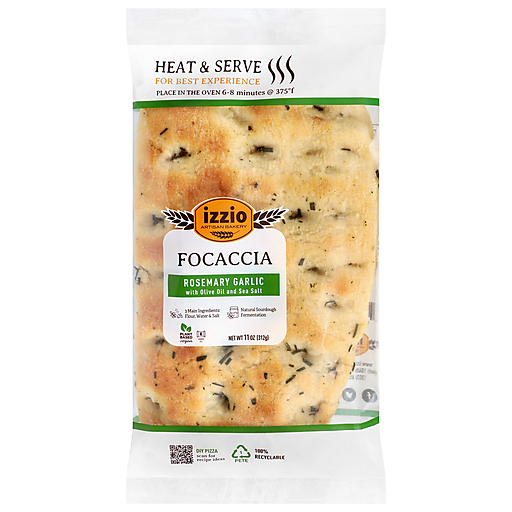 Rosemary Garlic Focaccia with olive oil & salt