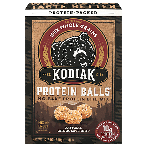 Kodiak No Bake Protein Bite Mix, Oatmeal Chocolate Chip 12.7 Oz, Flour &  Meals