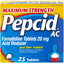 Pepcid Maximum Strength Tablets 20 Mg Acid Reducer 25 Ea