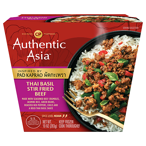 Authentic Asia Thai Basil Stir Fried Beef 10 oz