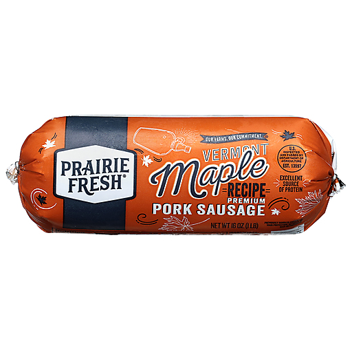 Prairie Fresh Premium Vermont Maple Recipe Pork Sausage 16 oz