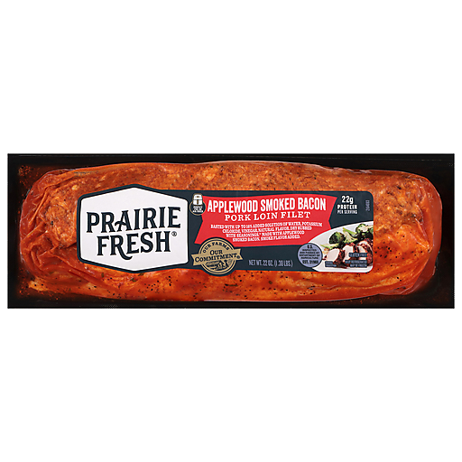 Prairie Fresh Applewood Smoked Bacon Pork Loin Filet 22 oz