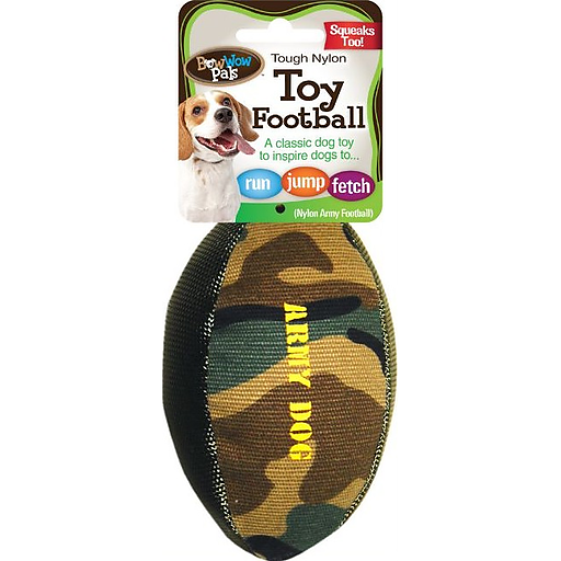 BW FOOTBALL DOG TOY